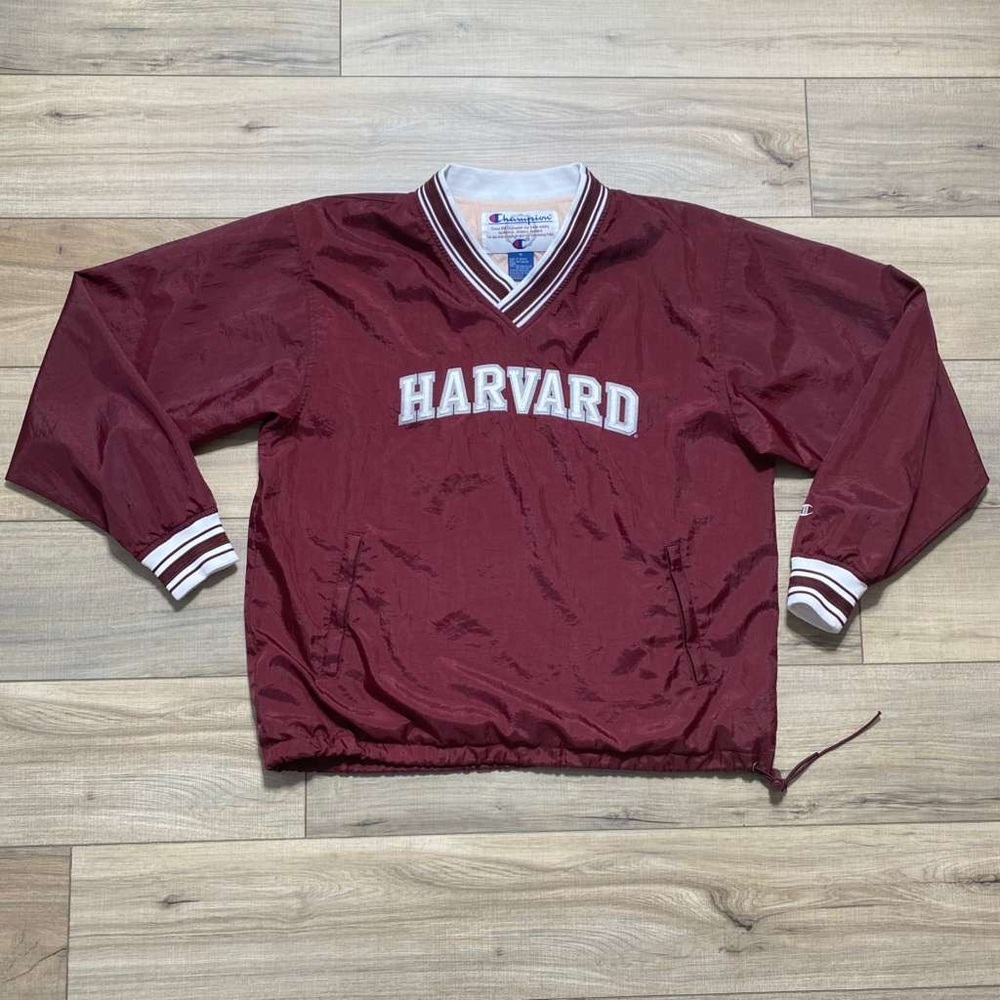 Champion Vintage‎ Mens Nylon Pullover Lined Windbreaker Size Medium